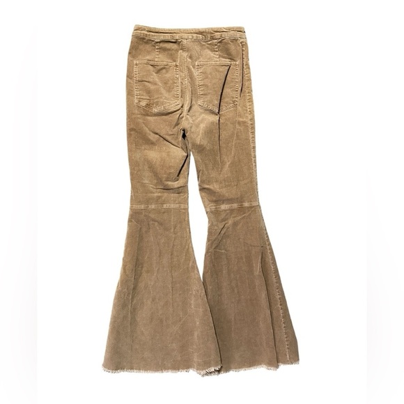 By Together Boutique Tan Corduroy Flare Pants Size Small - Picture 4 of 6